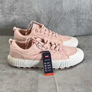 Levi's Women's Rose Canvas Lowtop Emma Lace-Up Platform Sneakers SZ 7.5